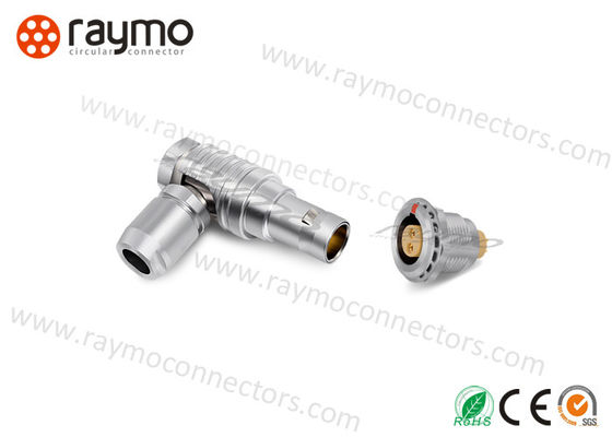 2 3 4 5 Pin Circular Push Pull Connectors, Cable Elbow Connector Aviation