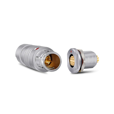 Connecteur étanche circulaire en laiton métallique pour environnements difficiles avec courant nominé 3A