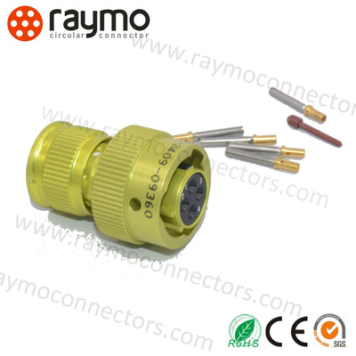 Connecteur ZH23 Mil Spec équivalent au CH23 russe avec plaquage or/argent et matériau de contact en alliage de cuivre