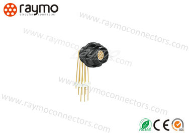 Le contact de carte PCB imprimé par coude de DBPC a fixé le connecteur circulaire Fischer compatible en métal imperméable de prise 102 103 1031 104 105