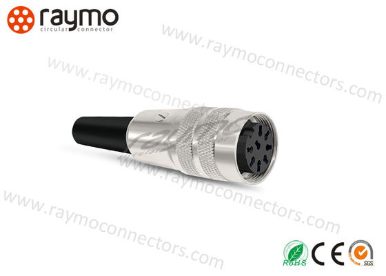 Connecteur coaxial à filetage sans socket monté sur câble avec joint à filetage