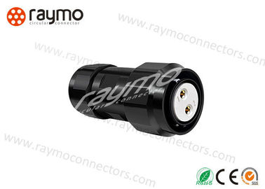 Connecteur d'alimentation Shell noir imperméable de 2 bornes