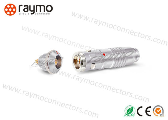Logement naturel de Chrome de connecteur imperméable circulaire fixe du récipient 5A